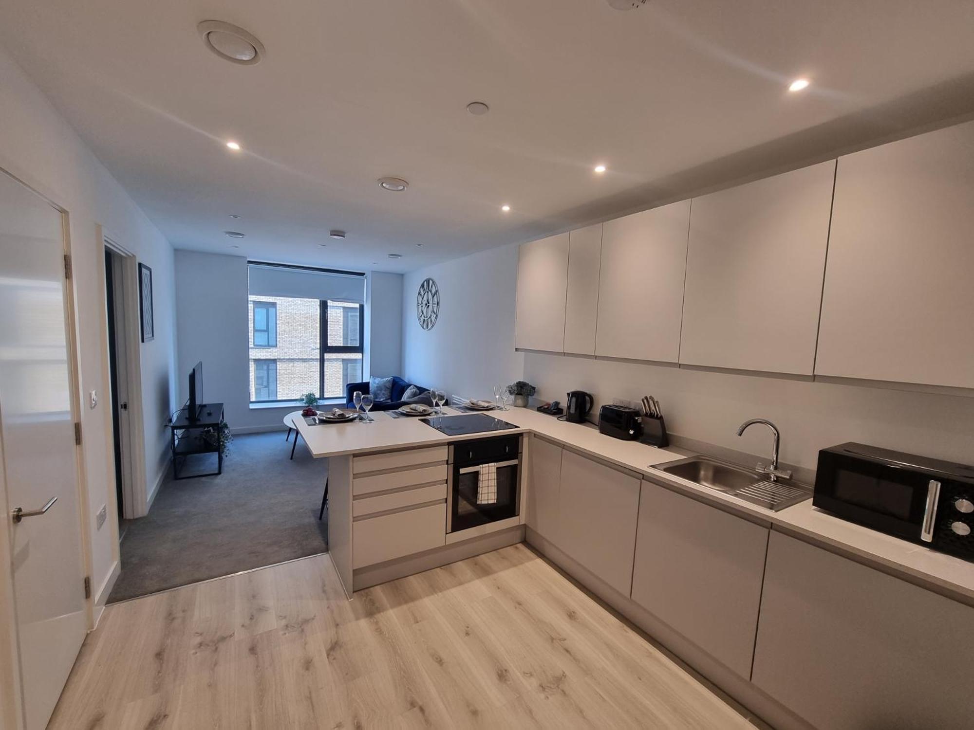 Trafford Suite Modern 1 Bed With Cinema Room Manchester Exterior foto